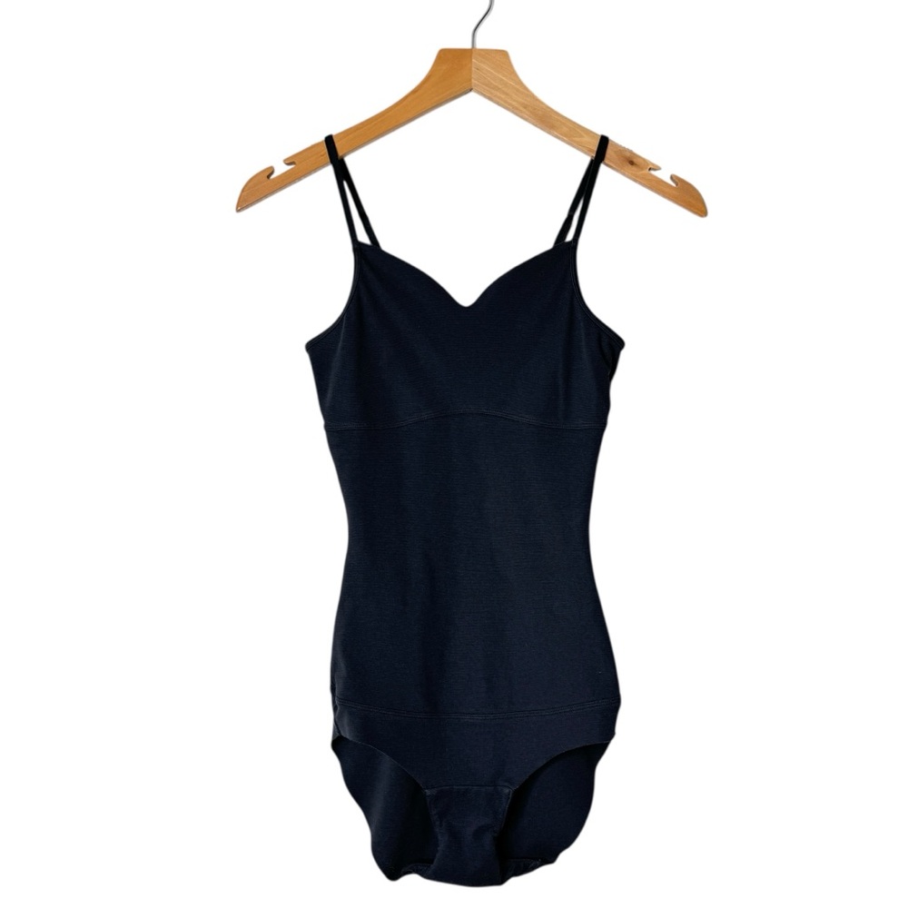 Yummie Shape Light Compression Cotton Blend Sleeveless Bodysuit Womens XS S